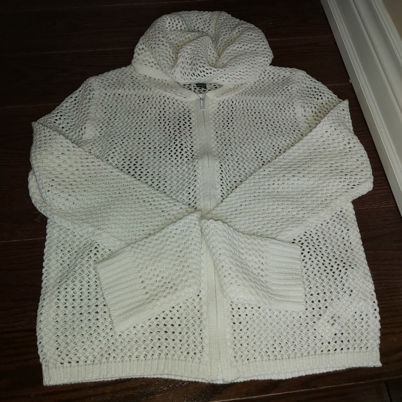 💢SOLD💢Streetwear Society Open Knit Zipped up Hoodie - Picture 8 of 13